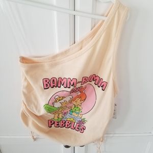 The Flintstones Bamm-Bamm Pebbles One Shoulder Tank Top